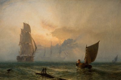 英国的木墙》，1856年。 作者 亨利·道森