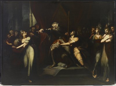 Lear Banishing Cordelia，c.1784-90 作者 约翰·海因里希·富斯里