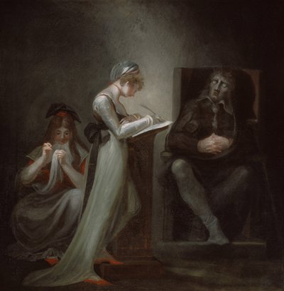 米尔顿对他的女儿的独裁，1794年 作者 约翰·海因里希·富斯里