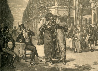摄政时期的美女与美女，19世纪初c1890。 作者 亨利·吉拉德·格林多尼