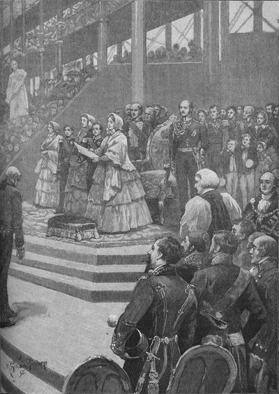 女王开放水晶宫，1892年 作者 亨利·吉拉德·格林多尼