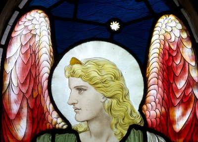 Archangel Uriel，细节，1882年 作者 亨利·假日