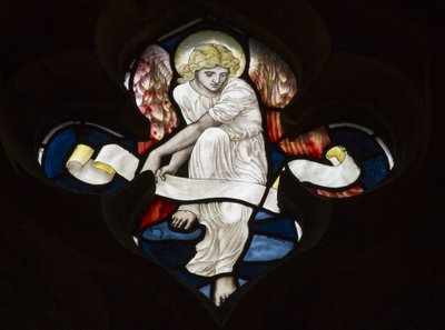 Quatrefoil Tracery，Angel，1882 作者 亨利·假日