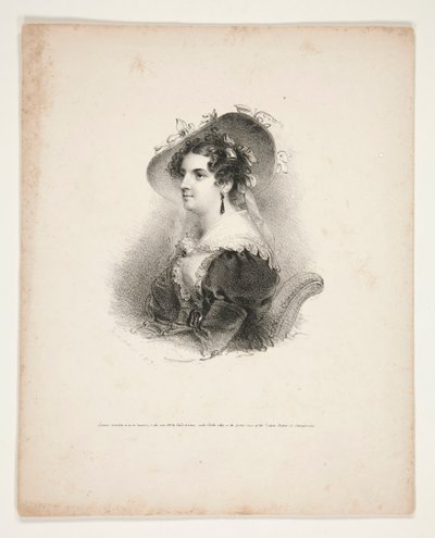 一位年轻女性的半身肖像 作者 Henry Inman