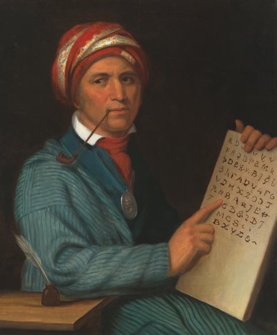 塞古亚（Sequoyah，约 1770-1843 年），约 1830 年（布面油画） 作者 Henry Inman