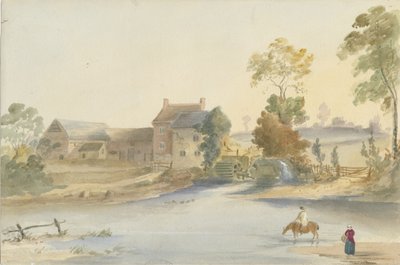 Seisdon Mill：水彩画，nd [1844] 作者 亨利·詹姆斯·诺伊斯