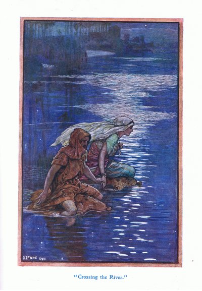 过河，1912年 作者 Henry Justice Ford