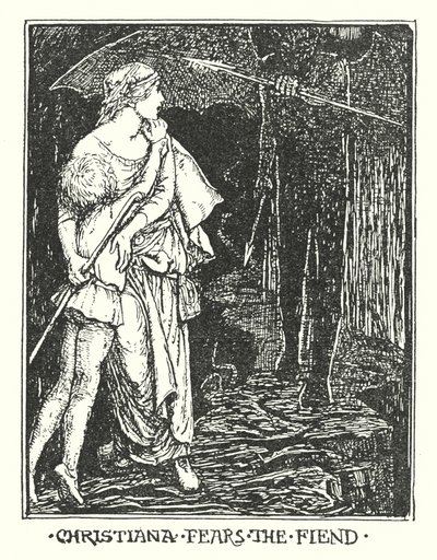 约翰-班扬的《天路历程》插图（石版画） 作者 亨利·正义·福特