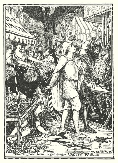 约翰-班扬的《天路历程》插图（石版画） 作者 亨利·正义·福特