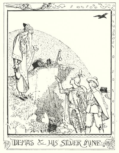 约翰-班扬的《天路历程》插图（石版画） 作者 亨利·正义·福特