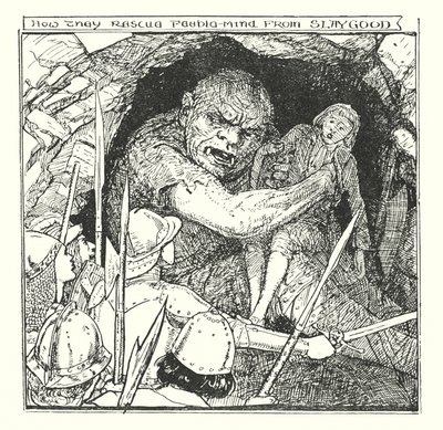 约翰-班扬的《天路历程》插图（石版画） 作者 亨利·正义·福特