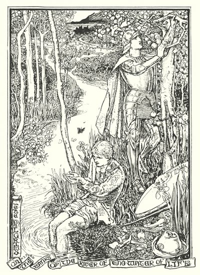 约翰-班扬的《天路历程》插图（石版画） 作者 亨利·正义·福特