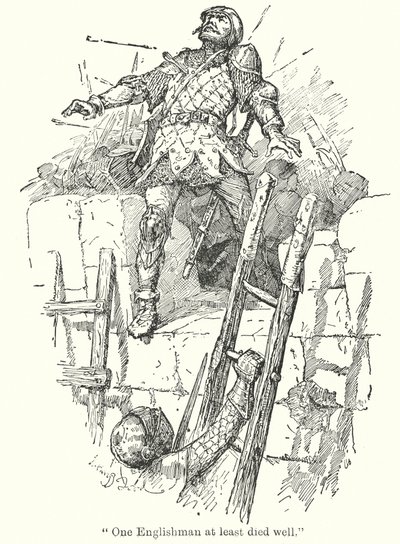 "至少有一个英国人死得其所"（石版画） 作者 Henry Justice Ford