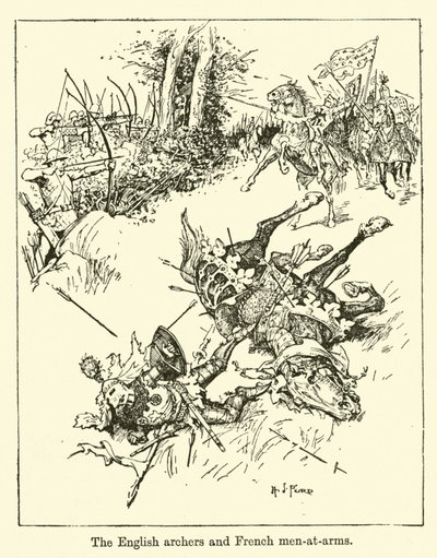 英国弓箭手和法国男子武器 作者 亨利·正义·福特