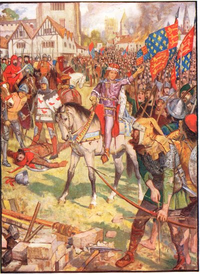 农民起义，1911年Rudyard Kipling的“英国历史”插图 作者 亨利·正义·福特