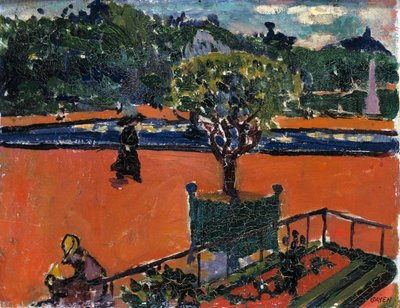 在卢森堡花园，1910-1912。   作者 亨利·莱曼·萨恩