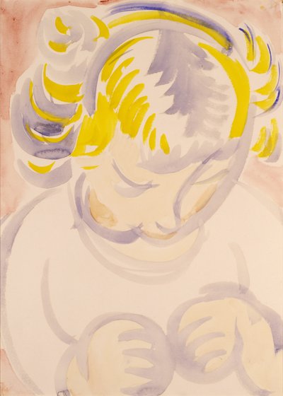 艺术家的女儿》，约1916年。 作者 亨利·莱曼·萨恩