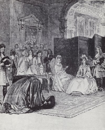 Bishop Burnet announcing the accession of Queen Anne 作者 佩里特（之后）亨利万豪酒店
