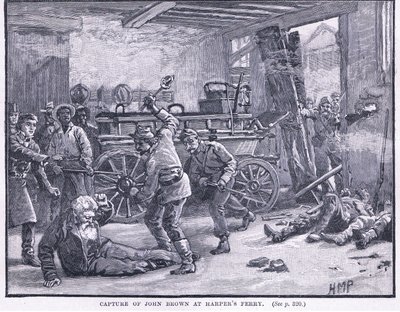 公元1861年在哈珀渡轮捕获约翰布朗 作者 佩吉特亨利万豪酒店
