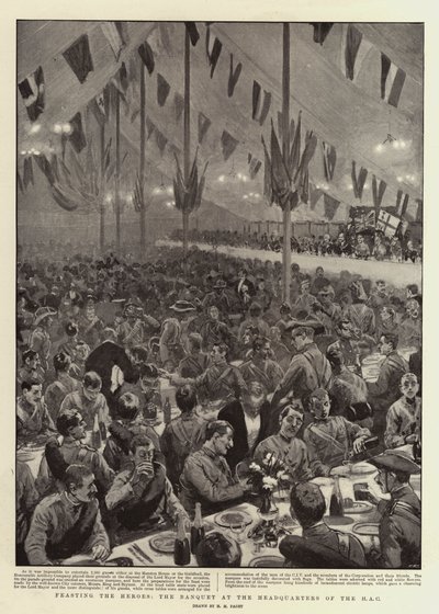 在英国皇家空军总部宴请英雄们 作者 Henry Marriott Paget