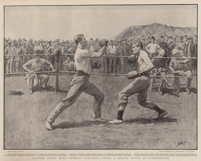 休闲时间与加特克雷将军的力量，在Sterkstroom的拳击比赛 作者 Henry Marriott Paget