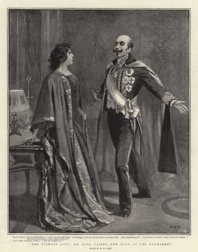 永恒之城，霍尔凯恩先生在干草市场的新剧 作者 Henry Marriott Paget