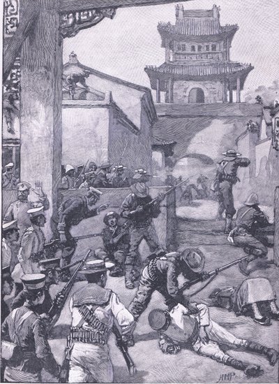 中国的战争：天津的战斗，插图来自英格兰的历史，20世纪 作者 佩吉特亨利万豪酒店