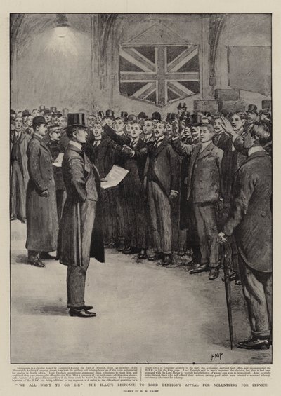主席先生，我们都希望HAC回应Denbigh勋爵对服务志愿者的呼吁 作者 Henry Marriott Paget