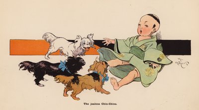 日本娃娃历险记》插图（彩色石版画） 作者 亨利·梅尔