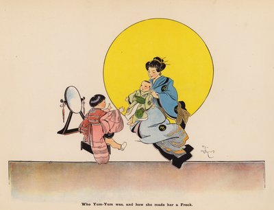 日本娃娃历险记》插图（彩色石版画） 作者 亨利·梅尔