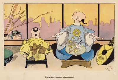 日本娃娃历险记》插图（彩色石版画） 作者 亨利·梅尔