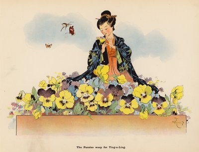 日本娃娃历险记》插图（彩色石版画） 作者 亨利·梅尔
