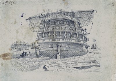 封面为Henry Mosess Sketches of Shipping 作者 亨利·摩西
