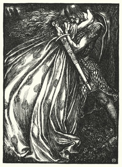 Matthew Arnold poem: Tristram and Iseult (engraving) 作者 亨利·奥斯波瓦特
