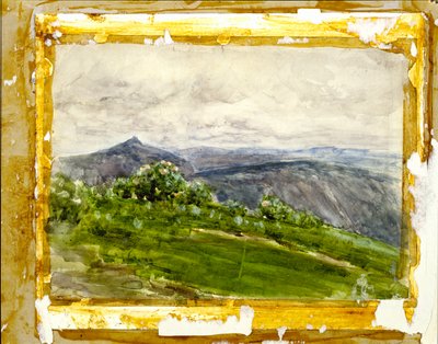 山区风景，北卡罗来纳州高地，1889年。 作者 亨利·奥萨瓦·坦纳