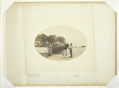 在卡德-伊德里斯山坡上，最后一车干草，1883年。 作者 亨利·桃·鲁滨逊