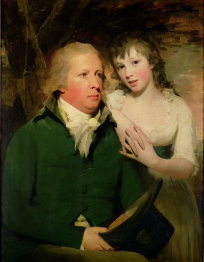 亚历山大·唐爵士和他的女儿伊丽莎白 作者 Henry Raeburn