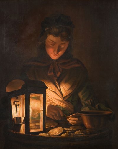 牡蛎女孩，1797年。 作者 亨利·罗伯特·莫兰德