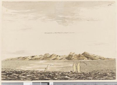 Page 16 Otaheite，当Point Venus在距离5英里的地方靠近SW时，1768-75（wc） 作者 Henry Roberts