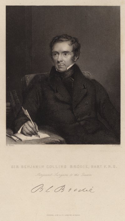 Benjamin Collins Brodie爵士的肖像 作者 亨利厅