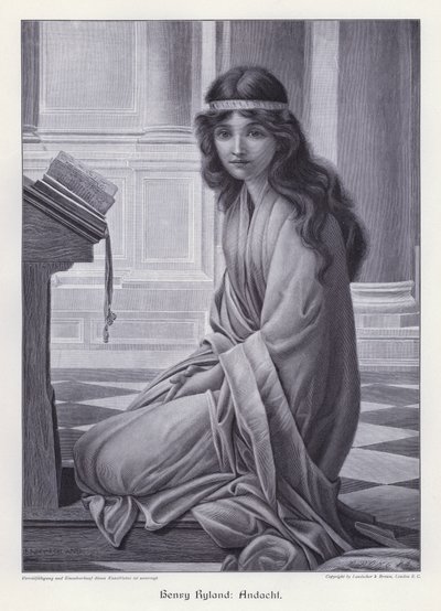Prayer (engraving) 作者 亨利·莱兰德