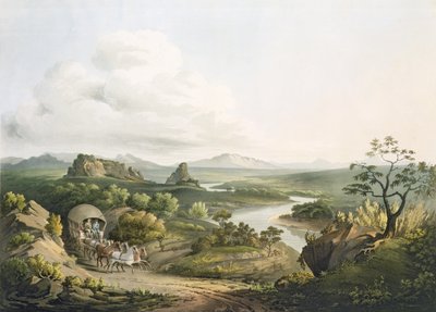 J. Bluck（fl.1791-1831）1809（aquatint）刻在好望角的Roode Sand Pass附近的景色 作者 Henry Salt
