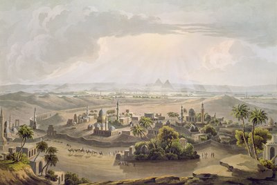 开罗的金字塔，由Daniel Havell（1785-1826）1809刻 作者 Henry Salt
