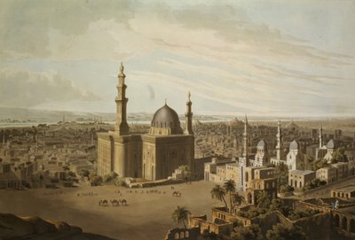 大开罗的视图，由Daniel Havell（1785-1826）1809刻 作者 亨利盐