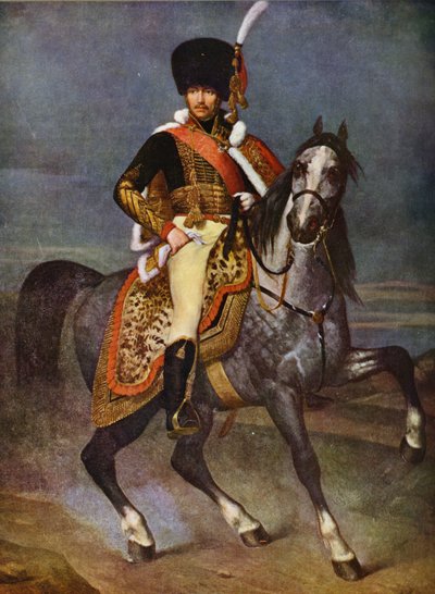 尤金-德-博阿尔奈肖像（彩色石版画） 作者 亨利·谢弗