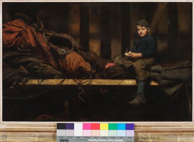 晚餐时间 -  1883年在帆船阁楼的Ambrose Rouffignac 作者 亨利·斯科特·图克