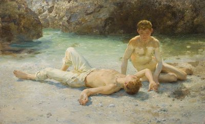 正午的热量 作者 Henry Scott Tuke