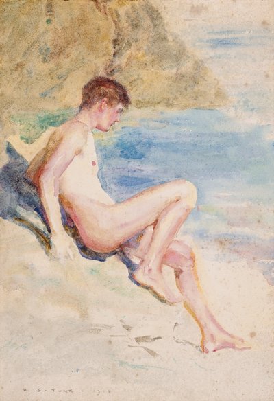 沐浴者，1910年 作者 亨利·斯科特·图克