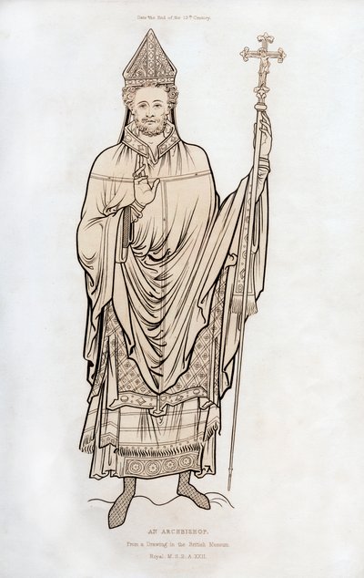 大主教，十二世纪末，1843年。 作者 亨利·肖