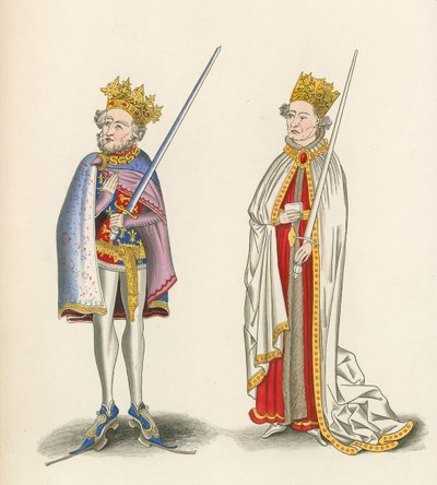 约翰王和亨利一世国王，1440年 作者 Henry Shaw